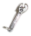 Wrench sterling silver charm .925 x 1 Tools spanner charms