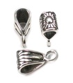 Bail argent sterling - Make a charm Into Pendant .925 x 1 Bails