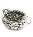 Basket sterling silver charm .925 x 1 Baskets charms