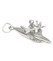 Kayak Sterling Silber Charm .925 x 1 Kanu Kanus und Kajaks Charms