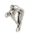 Breloque femme plongée en argent sterling .925 x 1 Breloques de plongée Lady