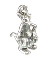 Kangaroo with Joey baby in pouch sterling silver charm .925 x 1 charms