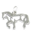 Breloque cheval en argent sterling .925 x 1 Breloques chevaux