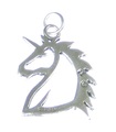 Einhorn Sterling Silber Charm-Anhänger .925 x 1 Einhörner Charms-Anhänger