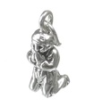 Ragazzo che prega fascino in argento sterling .925 x 1 Preghiere Signore Dio charms