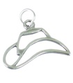 Cowboyhut mit Cut-out-Stil Sterling Silber Charm .925 x 1 Hüte Charms