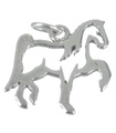 Horse sterling silver charm .925 x 1 Horses Equine charms