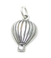 Heißluftballon Sterling Silber 2D Charm .925 x 1 Ballon Charms