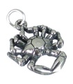 Crab sterling silver charm .925 x 1 Cancer Sea Crabs Shellfish charms