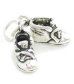 Ciondolo in argento sterling per scarpe da bambino .925 x 1 Ciondoli per scarpe da bambino