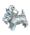 Scottish Terrier charm i sterling silver .925 x 1 Scotty Scots berlocker