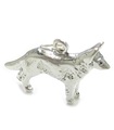 Deutscher Schäferhund Sterling Silber Charm .925 x 1 Hunde Charms