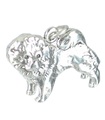 Chow Dog charm i sterling silver .925 x 1 Chows Dogs berlocker