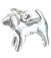 Breloque unie en argent sterling chien épagneul .925 x 1 breloques chiens épagneuls