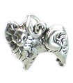 Charm de plata de ley del perro de Pomerania .925 x 1 Charm de los perros de Pomerania