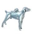 Charm de plata de ley para perro Retriever .925 x 1 Charms de perro Retriever