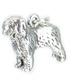 Old English Sheepdog Sterling Silber Charm .925 x1 Sheep Dog Hunde Charms