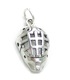 Eishockey-Gesichtsmaske Sterling Silber Charm .925 x 1 Masken Charms