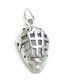 Ice Hockey Face Mask sterling silver charm .925 x 1 Masks charms