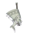 Pendentif pharaon en argent sterling .925 x 1 pendentifs pharaons égyptiens