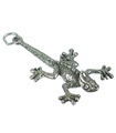 Gecko Sterling Silber großer Charm .925 x 1 Geckos Charms Anhänger