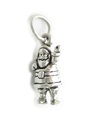 Santa SMÅ charm i sterlingsilver .925 x 1 Julefader