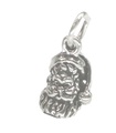 Ciondolo in argento sterling di Babbo Natale di Babbo Natale .925 x 1 ciondoli natalizi