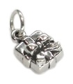 Present - Gift SMALL sterling silver charm .925 x 1 Presents and Gifts charms