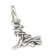 Witch TINY sterling silver charm .925 x 1 Witches and Halloween charms