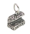 Charm in argento sterling scrigno del tesoro .925 x 1 ciondoli del tesoro dei pirati