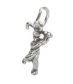 Charme de golfeur minuscule en argent sterling .925 x 1 Charmes de golf