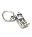 TINY Handy Zelle Sterling Silber Charms .925 x 1 Telefon Charms