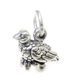 Partridge in a Pear Tree SMALL sterling silver charm .925 x1 Christmas charms