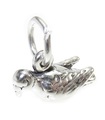 Turtle Dove Sterling Silber Charm .925 x 1 Tauben Weihnachtsanhänger