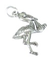 Cicogna con un ciondolo in argento sterling per bambini .925 x 1 Ciondoli Cicogne per bambini