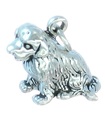 Charm de plata esterlina para perro de Terranova .925 x 1 charms para perros