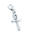 Ankh Cross clip en argent sterling sur charme .925 x 1 Ankhs charmes