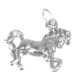 Pferd Sterling Silber Charm .925 x 1 Horses Equine Hippology Charms