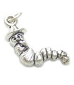 Caterpillar - Breloque ver en argent sterling .925 x 1 Caterpillars Worms