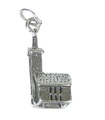 Kirche Sterling Silber Charm .925 x 1 Kirchen Heiliger Gott Charms