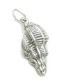 Ciondolo in argento sterling conchiglia di mare .925 x1 Ciondoli conchiglie di conchiglia