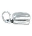 Bröd LILLA charm i sterling silver .925 x 1 Baking Loaves berlocker