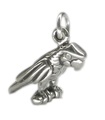 Parrot on perch sterling silver charm .925 x 1 Whos a pretty boy then.