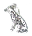 Dalmatische hond sterling zilveren bedel .925 x 1 Dalmatiërs Honden bedels