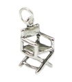 Charm in argento sterling sedia pieghevole .925 x 1 NON pieghevole Director