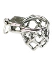 Charm filet de basket-ball en argent sterling .925 x 1 Charmes de basket-ball