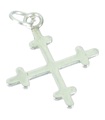 Charm colgante cruz de plata esterlina .925 x 1 Charms Holy Crosses