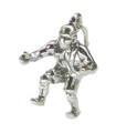 Wrestler Sterling Silber Charm .925 x 1 Wrestling and Wrestlers Charms