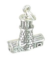 Charm de plata de ley con faro .925 x1 Charms de faro con forma de faro