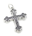 Kreuz Sterling Silber Charm-Anhänger .925 x 1 Kreuze Heilige Charms